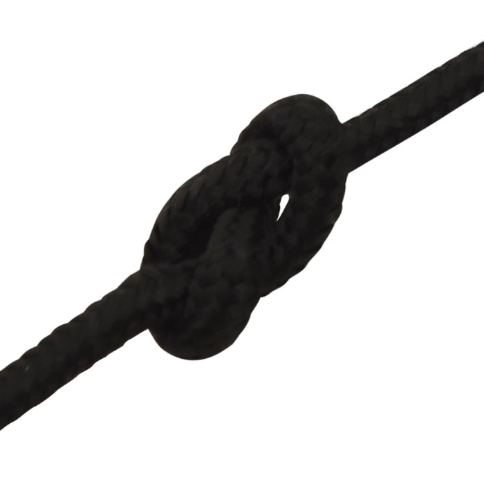 Delovna vrv črna 5 mm 250 m polipropilen